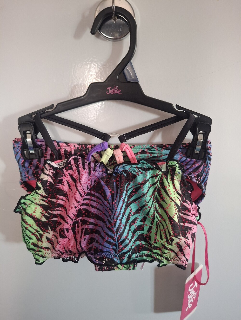Justice 2 Piece Multicolored Swimsuit